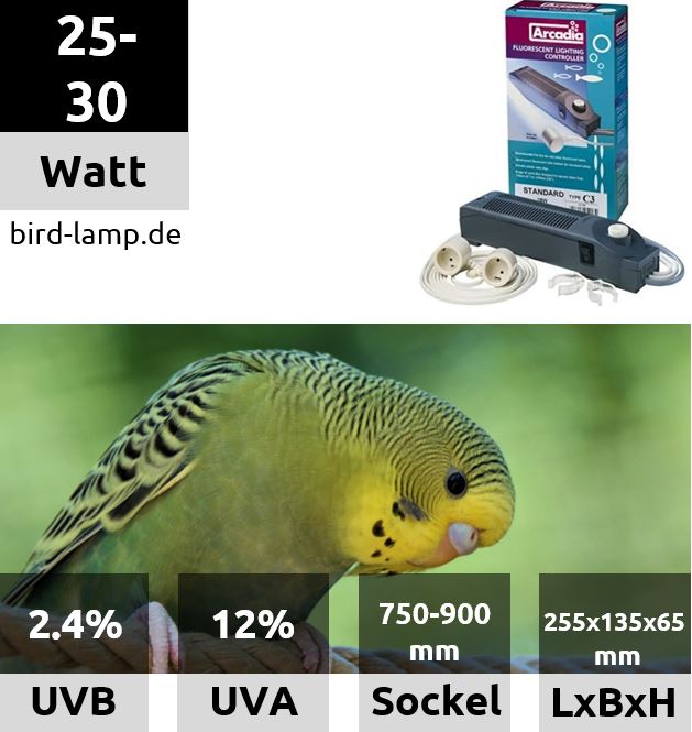 Ardacia Vorschaltgerät / Betriebseinheit für UV-Leuchtstoffröhren 30W