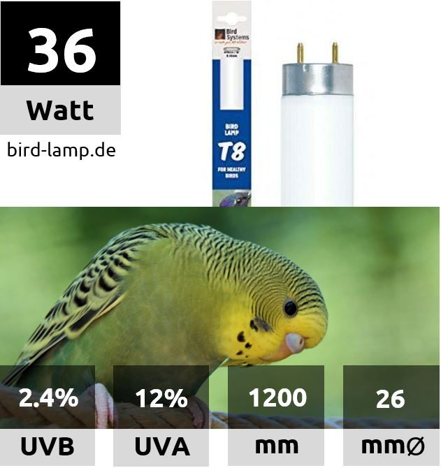 Bird Systems T8 UV-Leuchtstoffröhre mit 36 Watt kaufen