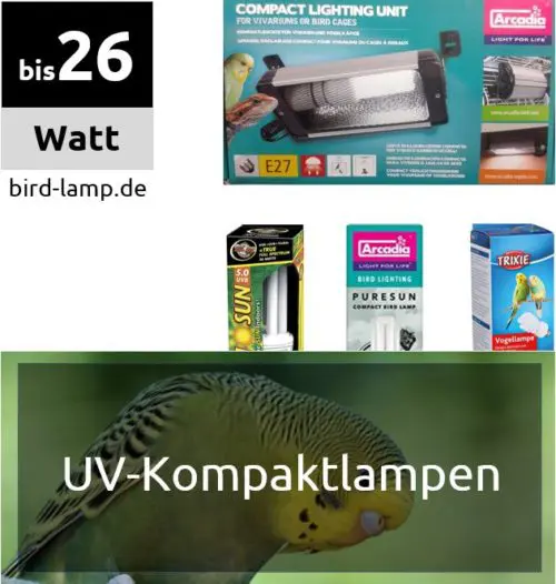 UV-Kompaktlampen ► UV-Lampen für Vögel kaufen