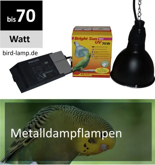 Metalldampflampen mit UV-Licht für Vögel kaufen