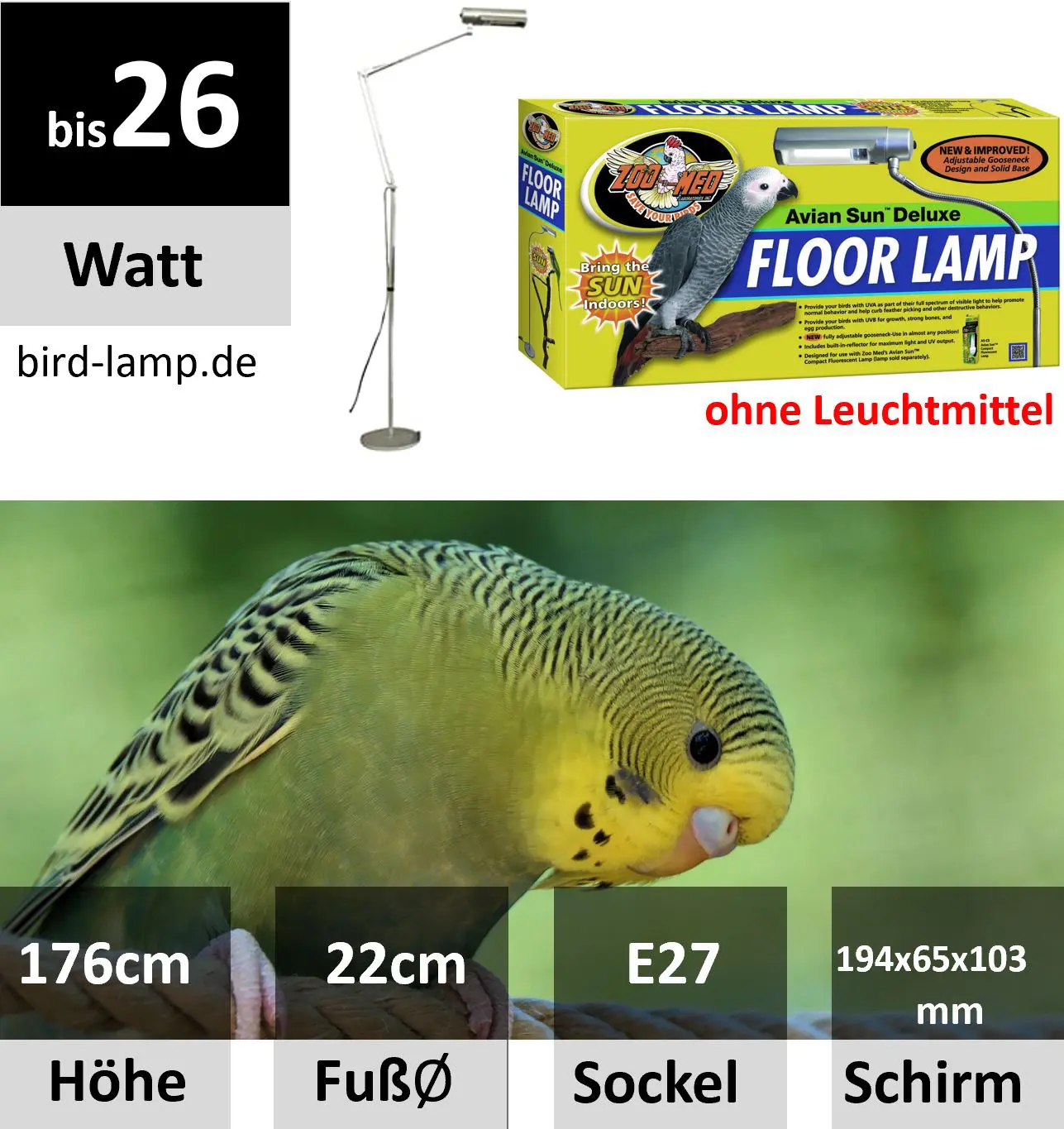 Zoo Med AvianSun Standleuchte